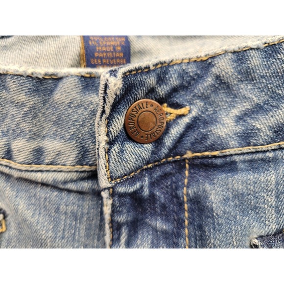 Y2K Vintage Aeropostale FLARE Low Rise Jeans Women's Junior's Size 9 10 - Picture 6 of 7